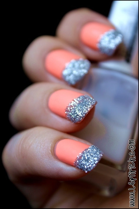 Mat neon with glitter 1